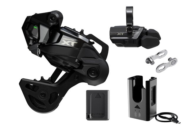 Shimano XT Di2 Upgrade Kit, Set mit RD-M8250-... GS/SW-M8250-R/BT-DN320/EC-DN100/SM-CN910-12 Box