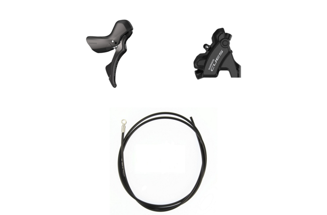 Shimano Scheibenbremsen-Set CUES BR-U6030 mit ST-U6030... hinten schwarz