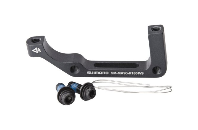 Shimano Adapter hinten SM-MA90 Postmount> Standard 180 mm mit... Schrauben/Draht Box