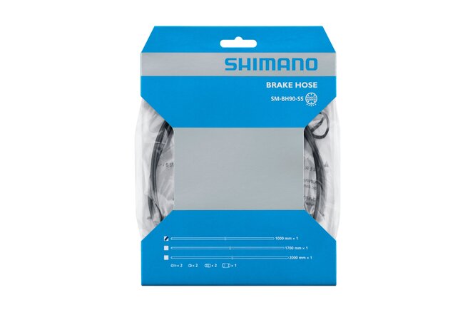 Shimano Bremsleitung SM-BH90-SS 1700 mm schwarz ohne Banjo