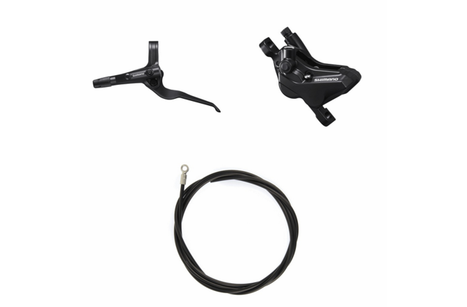 Shimano Scheibenbremsen-Set BR-MT420 mit BL-MT402-3 vorne... schwarz