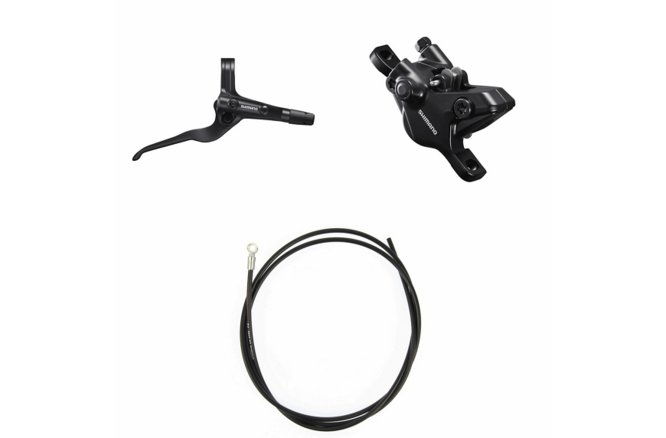 Shimano Scheibenbremsen-Set BR-MT410 mit BL-MT402-3 hinten... schwarz