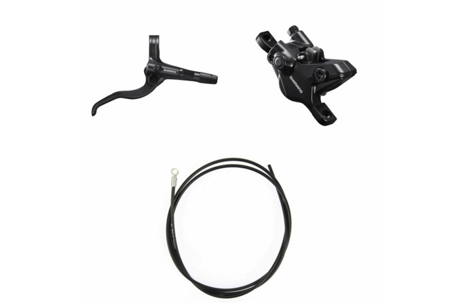 Shimano Scheibenbremsen-Set BR-MT410 mit BL-MT401 hinten... schwarz