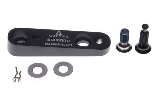Shimano Adapter SM-MAR160 Flatmount 140 mm>160mm mit... Schrauben/Draht hinten Box