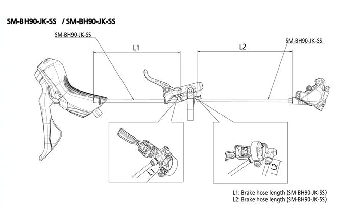 Shimano Bremshebel GRX BL-RX812 Disc links