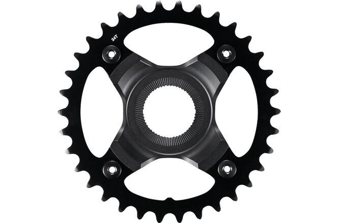 Shimano Kettenblatt STEPS SM-CRE70 38 Zähne 50 mm... Kettenlinie mit doppeltem Hosenschutz schwarz