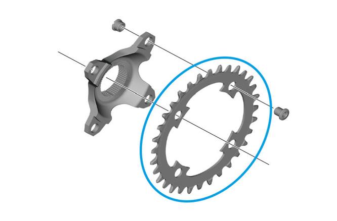 Shimano Kettenblatt STEPS CR-EM800 32 Zähne