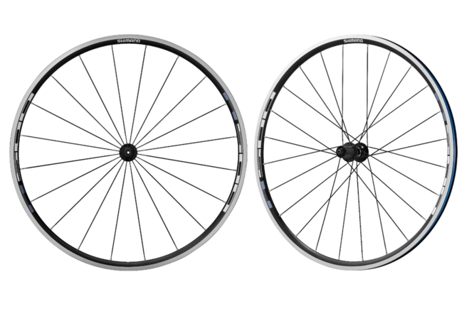 Shimano Laufrad Paar WH-R501 8/9/10-Gang Pneu 100mm/130mm... QR