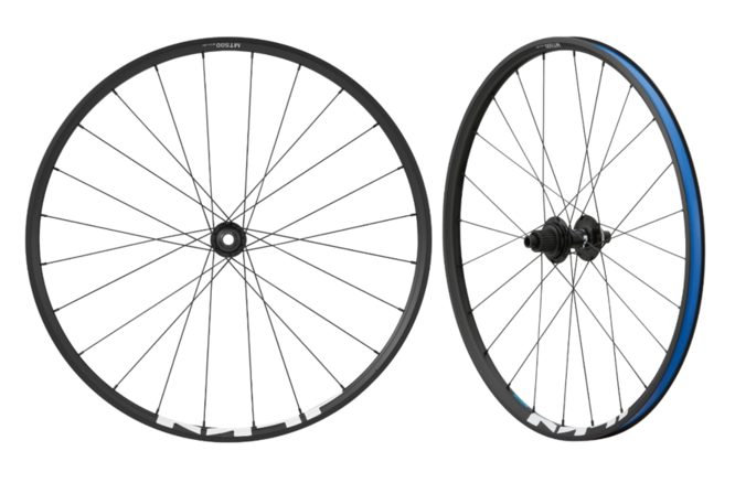 Shimano Laufrad Paar WH-MT501 27.5" 12-Gang Micro Spline Pneu... 110mm/148mm Center-Lock E-Thru