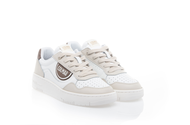 Colmar Shoe Woman Austin Class 109 white-warm gray/bronze