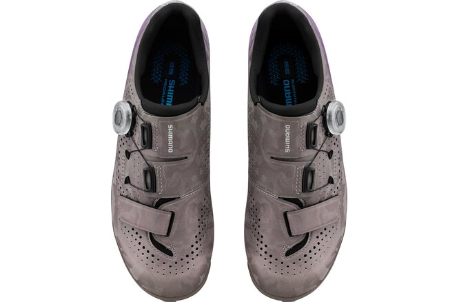 Shimano Women Gravel SH-RX6 Schuh SPD gray purple