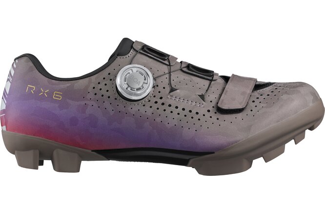 Shimano Women Gravel SH-RX6 Schuh SPD gray purple