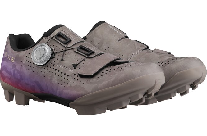 Shimano Women Gravel SH-RX6 Schuh SPD gray purple