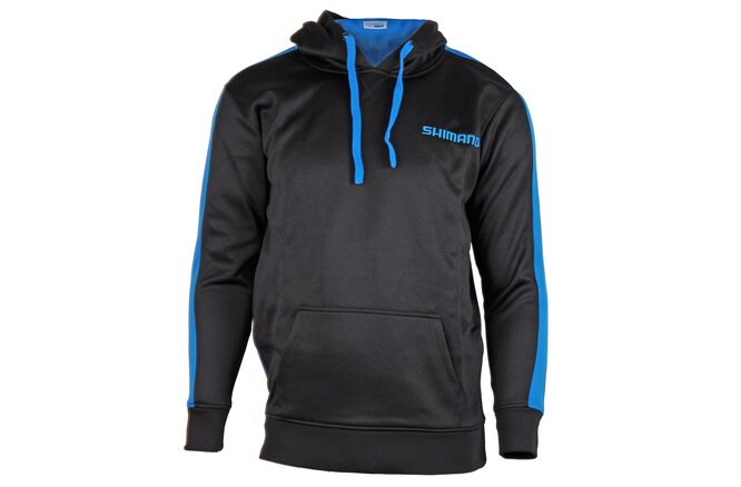 Shimano Workshop Hooded Sweater blau schwarz