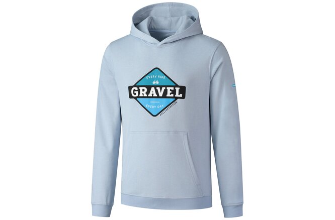 Shimano Men Hoodie Gravel indigo blue