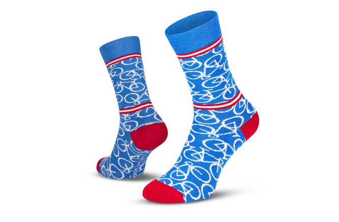 Le Patron Bicycle Socks riviera blue
