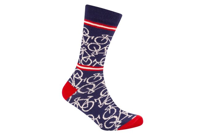 Le Patron Bicycle Socks indigo blue
