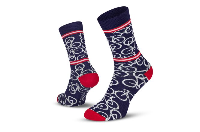 Le Patron Bicycle Socks indigo blue