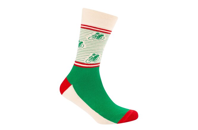 Le Patron Vintage Cyclist Socks italian green