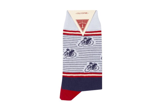 Le Patron Vintage Cyclist Socks dark blue