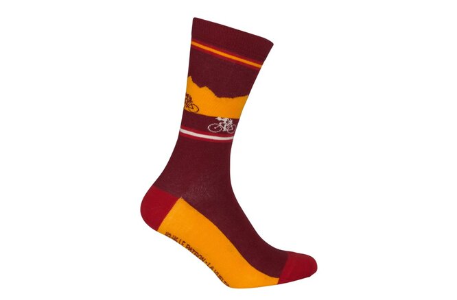 Le Patron Grand Tours Vuelta Socks bordeaux