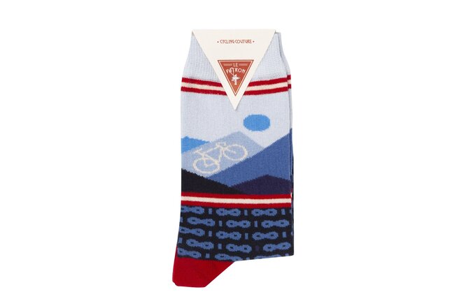 Le Patron Mountain Socks dark blue