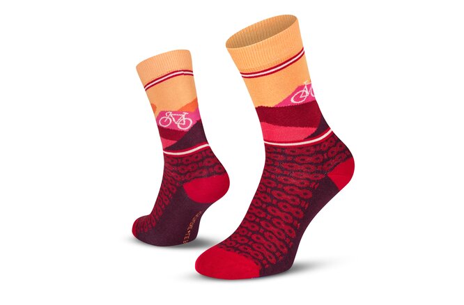 Le Patron Mountain Socks bordeaux