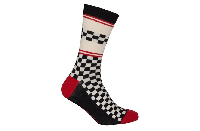 Le Patron Classic Jersey Peugeot Socks black ecru