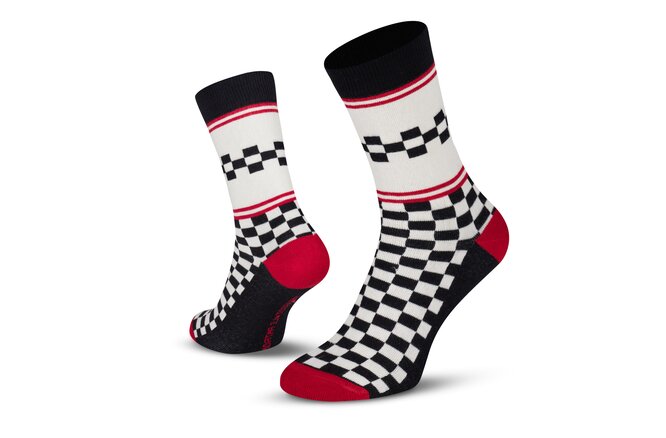 Le Patron Classic Jersey Peugeot Socks black ecru