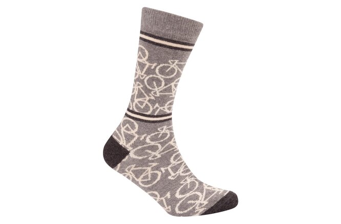 Le Patron Bicycle Socks mid grey
