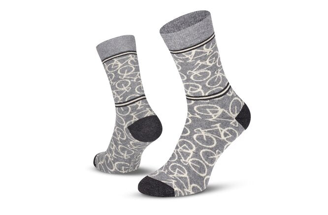Le Patron Bicycle Socks mid grey