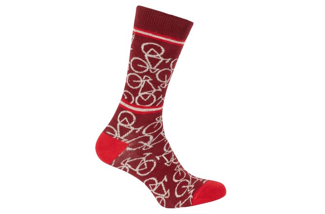 Le Patron Bicycle Socks bordeaux
