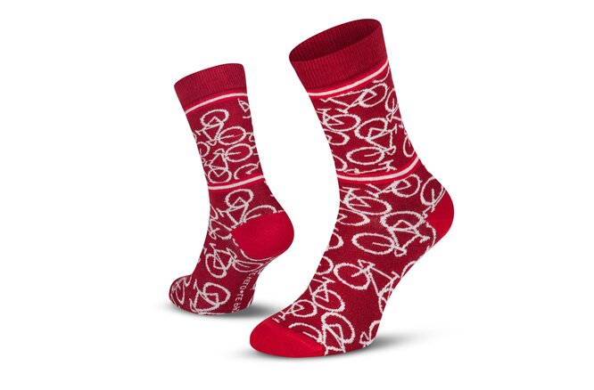 Le Patron Bicycle Socks bordeaux
