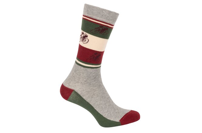 Le Patron Country Edition Italy Socks grey melange