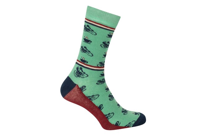 Le Patron Cafe Cycliste Socks mint