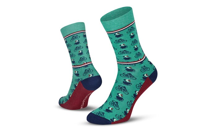 Le Patron Cafe Cycliste Socks mint