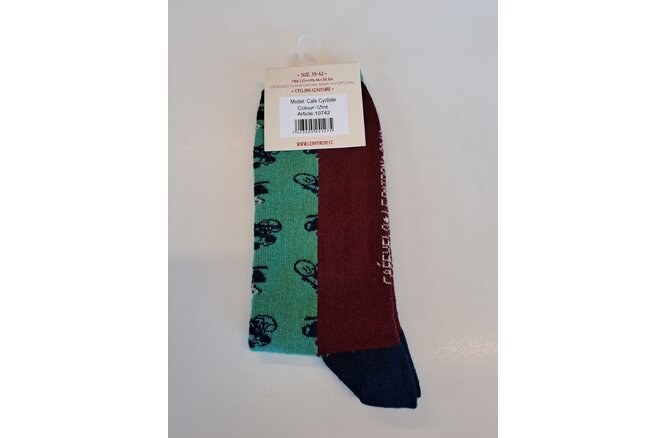 Le Patron Cafe Cycliste Socks mint