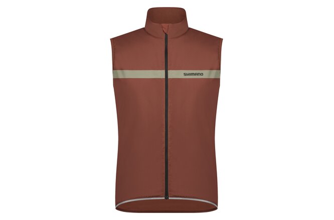 Shimano Men Evolve Prima Wind Vest mirror brown
