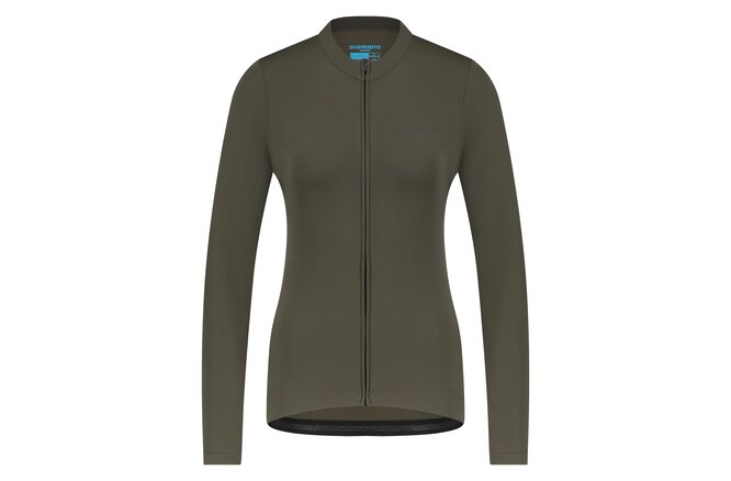 Shimano Women Apice Thermal LS JRSY moss green
