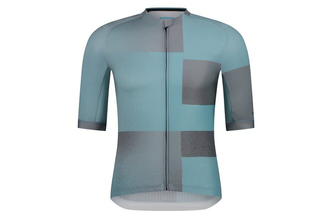 Shimano Men Veloce SS Jersey metallic turquoise