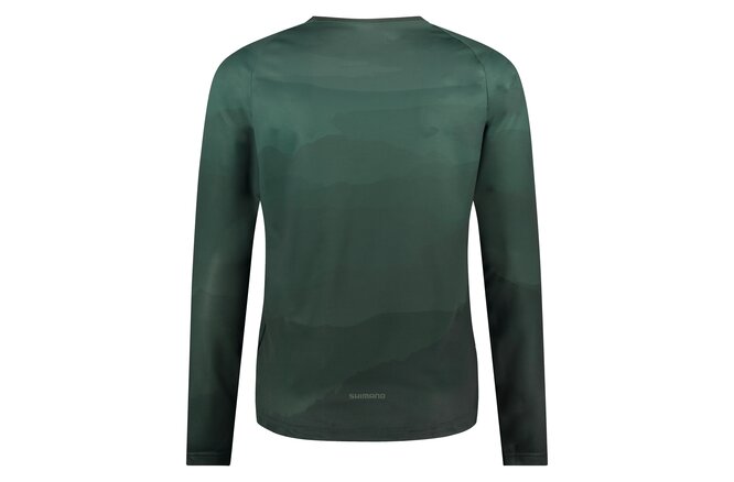 Shimano Men Sentiero LS Jersey aurora green