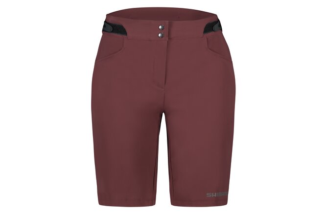 Shimano Women Evolve Terra Cargo Shorts wine red