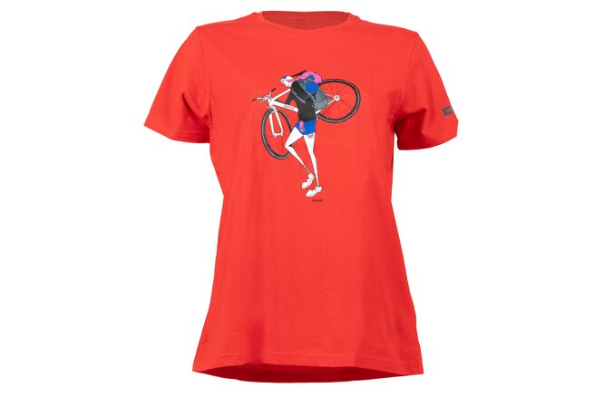 Shimano Women Sentiero Ltd T-Shirt red