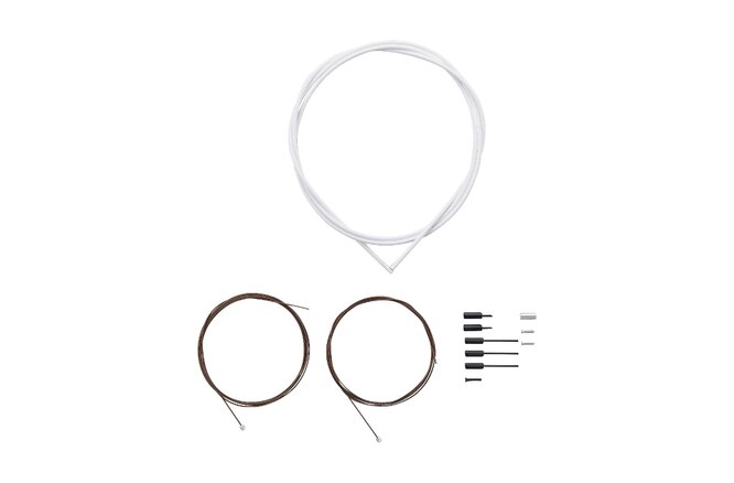 Shimano Schaltzugset Road Polymer weiss Blister