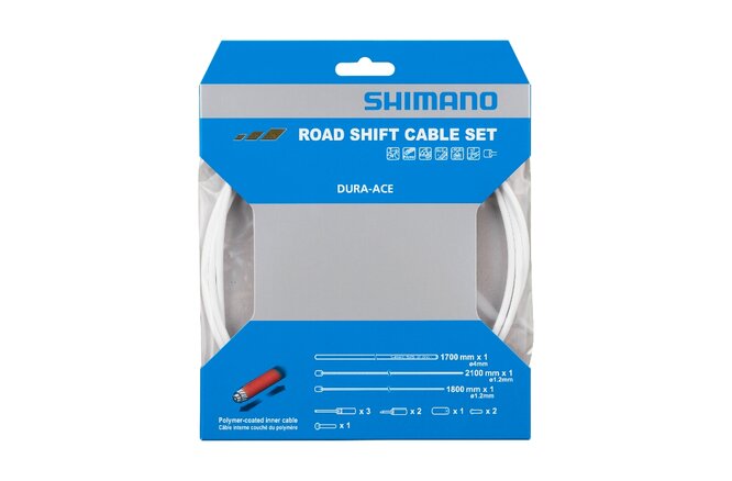Shimano Schaltzugset Road Polymer weiss Blister