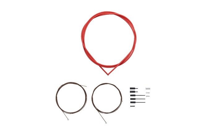 Shimano Schaltzugset Road Polymer rot Blister