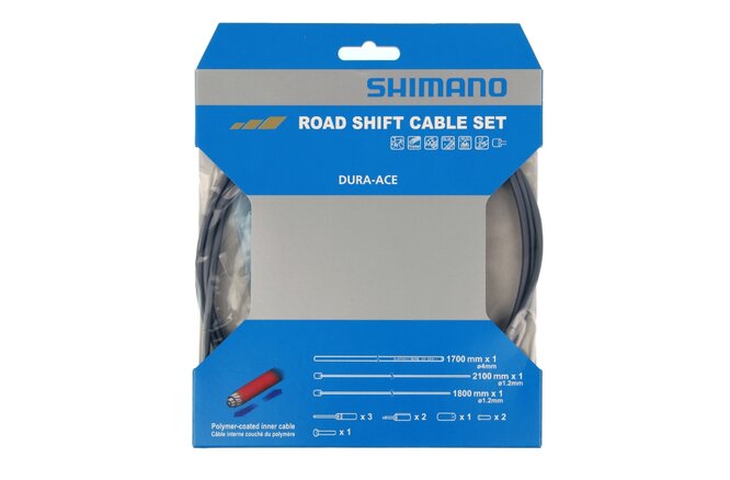 Shimano Schaltzugset Road Polymer grau Blister