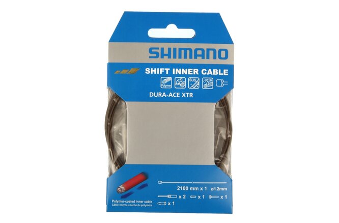 Shimano Schaltkabel 1.2x2100 mm Polymer-beschichtet Blister