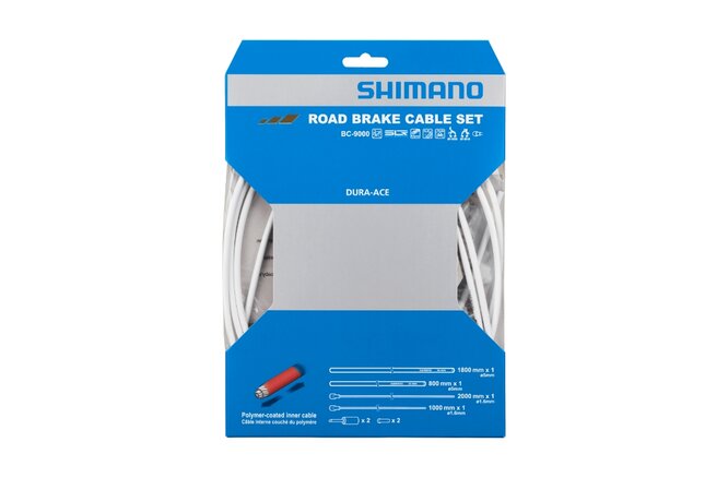 Shimano Bremszugset Road BC-9000 Polymer weiss Blister