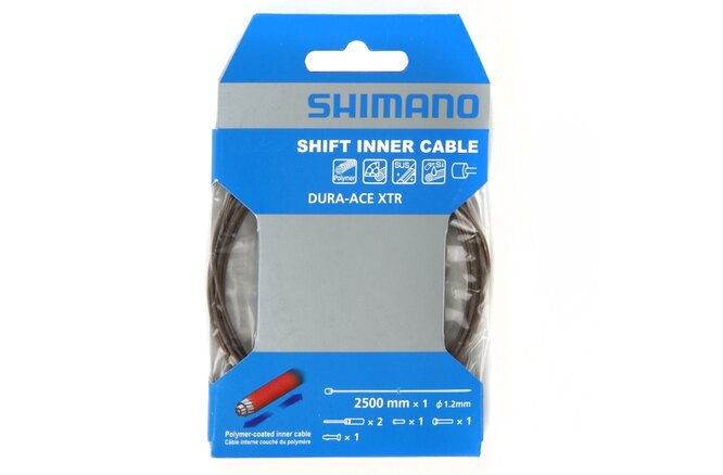 Shimano Schaltkabel 1.2x2500 mm Polymer-beschichtet Blister